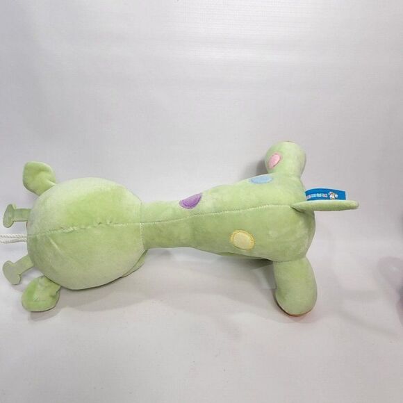 PLUSH TOY 15" Cartoon Smiling Candy Candy Green Color Spots Giraffe - Picture 11 of 12